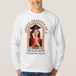 カスタムモダンArch Photo誇りを持った grandpa卒業 Tシャツ