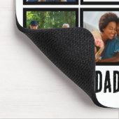 カスタムモダンBDE最高のパパEver 8 Photo Collage マウスパッド (コーナー)