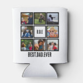 カスタムモダンBDE最高のパパEver 8 Photo Collage 缶クーラー (裏面)