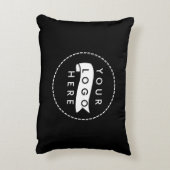 カスタムモダンBusinessロゴ アクセントクッション (裏面(縦))