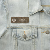 カスタムモダンBusiness Logo Basic Employee Staff 名札 (インサイチュ)