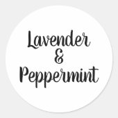 カスタムモダンCandle製品ラベルデザインシール ラウンドシール (正面)