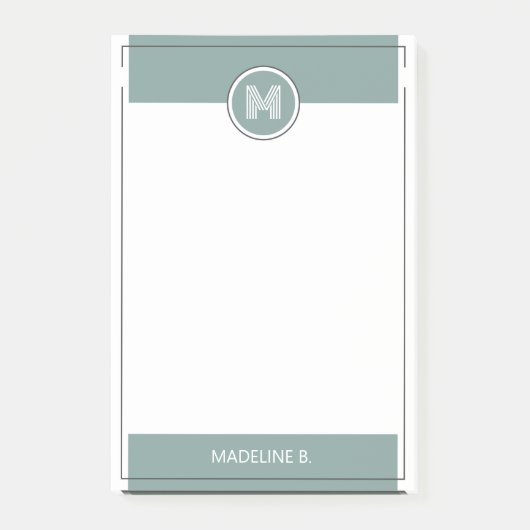 カスタムモダンChic Minimalistタイポグラフィスクリプト ポストイット (正面)