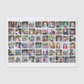 カスタムモダンFamily 60 Photo Collage – 白 薄葉紙 (正面)