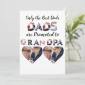 カスタムモダンGrandpa 9 Photo Collage サンキューカード (スタンド正面)