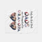 カスタムモダンGrandpa 9 Photo Collage フリースブランケット (正面(横))