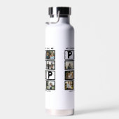 カスタムモダンGrandpa Papo 8 Photo Collage ウォーターボトル (右面)