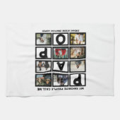 カスタムモダンGrandpa Papo 8 Photo Collage キッチンタオル (横)