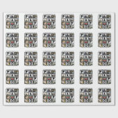 カスタムモダンGrandpa Papo 8 Photo Collage ラッピングペーパー (フラット)