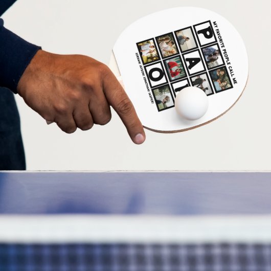 カスタムモダンGrandpa Papo 8 Photo Collage 卓球ラケット (インサイチュ)