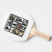 カスタムモダンGrandpa Papo 8 Photo Collage 卓球ラケット (横)