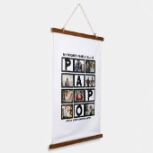 カスタムモダンGrandpa Papo 8 Photo Collage 吊り下げ型タペストリー (傾斜あり)