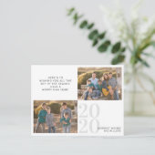 カスタムモダンHappy New Year Message 2020写真 シーズンポストカード (スタンド正面)