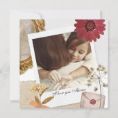 カスタムモダンI Love You Mom Photo (裏面)