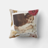 カスタムモダンI Love You Mom Photo クッション (裏面)