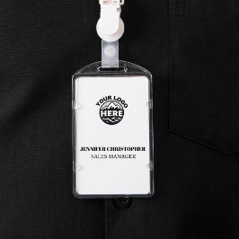 カスタムモダンIDミニマル従業員ビジネスロゴ バッジ