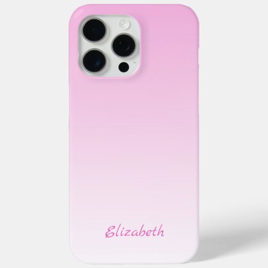 カスタムモダンMinimalist Gradient Pink グラデーション Case-Mate iPhoneケース (裏面)