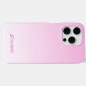 カスタムモダンMinimalist Gradient Pink グラデーション Case-Mate iPhoneケース (裏面 (横))