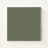 カスタムモダンMoss Green Sketchbook - Dual Tone ノートブック (裏面)