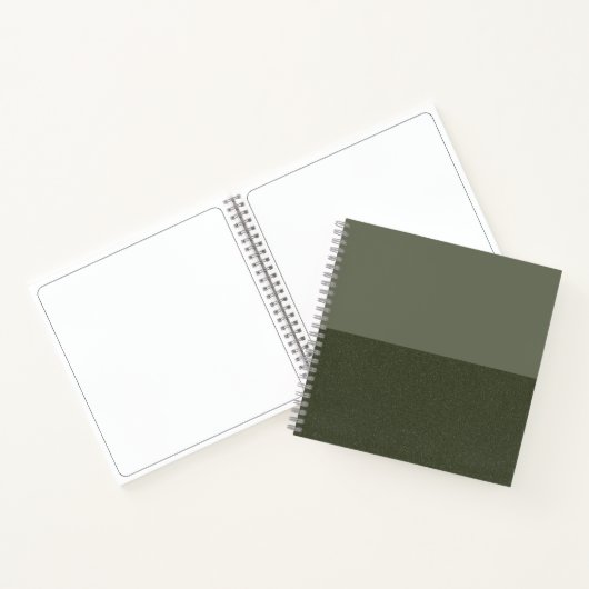カスタムモダンMoss Green Sketchbook - Dual Tone ノートブック (内部)