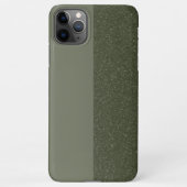 カスタムモダンMoss Green Texture Split iPhone Case iPhoneケース (裏面)