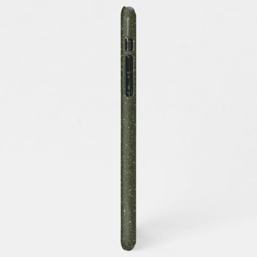 カスタムモダンMoss Green Texture Split iPhone Case iPhoneケース (左側)