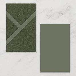 カスタムモダンMoss Green Textured Business Card 名刺