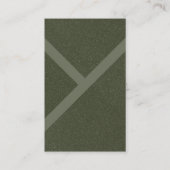 カスタムモダンMoss Green Textured Business Card 名刺 (正面)