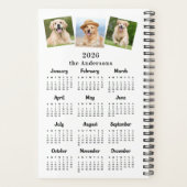 カスタムモダンPet Dog 3 Photo 2023カレンダー プランナー手帳 (裏面)