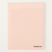 カスタムモダンPhoto Create Your Own Cute プランナー手帳 (裏面)