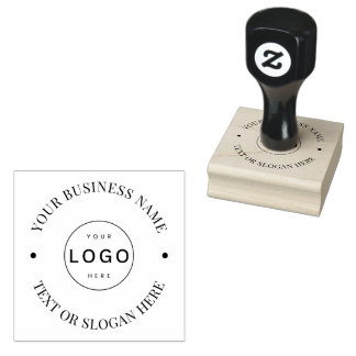 カスタムモダンRound Business Logoプロモーション ラバースタンプ