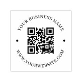 カスタムモダンRound Business QRコードのプロモーション セルフインキングスタンプ (デザイン)