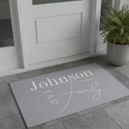 カスタムモダンScriptファミリ名 ドアマット