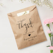 カスタムモダンScript Sweet Thank Youハート結婚's フェイバーバッグ (封をした状態)