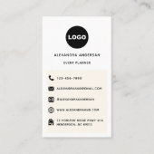 カスタムモダンWebサイトのロゴ 名刺 (正面)