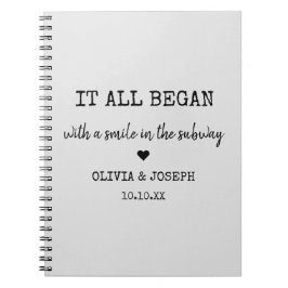 カスタムモダンWhere It All Started Valentine's Day ノートブック