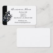 カスタムモトクロス競技スポーツオートバイレース 名刺 (正面/裏面)