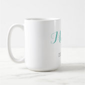 カスタムモノグラムおばさんコーヒーマグ コーヒーマグカップ (左)