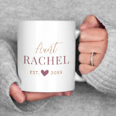 カスタムモノグラムおばさんコーヒーマグ コーヒーマグカップ