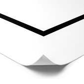 カスタムモノグラムかわいいピンクのフラミンゴの水色 ポスター (角)