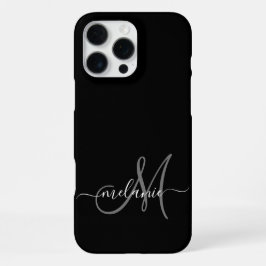 カスタムモノグラムと名前のスクリプトを作成 iPhone 16 PRO MAXケース