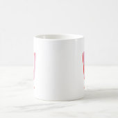カスタムモノグラムと名前入りコーヒー コーヒーマグカップ (中央)