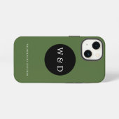 カスタムモノグラムと名前 iPhoneケース (裏面横)