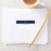 カスタムモノグラムのアドレス ラベル (インサイチュ)