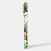 カスタムモノグラムのシック熱帯パターン緑 Case-Mate iPhoneケース (裏面 / 左)