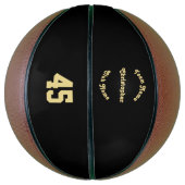 カスタムモノグラムのチーム名 バスケットボール (縦)