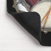 カスタムモノグラムのドラマーSnareドラムのドラムスティック音楽 マウスパッド (コーナー)