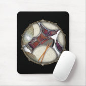 カスタムモノグラムのドラマーSnareドラムのドラムスティック音楽 マウスパッド (マウス)