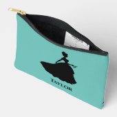 カスタムモノグラムのプリンセス アクセサリーポーチ (見開き)