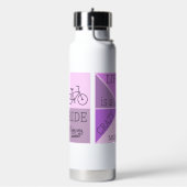 カスタムモノグラムのライフは乗り熱狂する物 ウォーターボトル (左面)